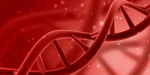 3d render of dna structure, abstract background - obrazy, fototapety, plakaty