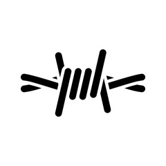 Barbed icon. sign for mobile concept and web design. vector illustration