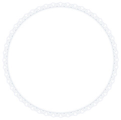 可愛いレースのシンプルフレーム／白