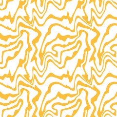 Smooth groovy zigzad seamless pattern. Abstract wavy striped texture. Decorative electric inspired design with distortion effect. Swirls twist chaotic background. Vector illustration.