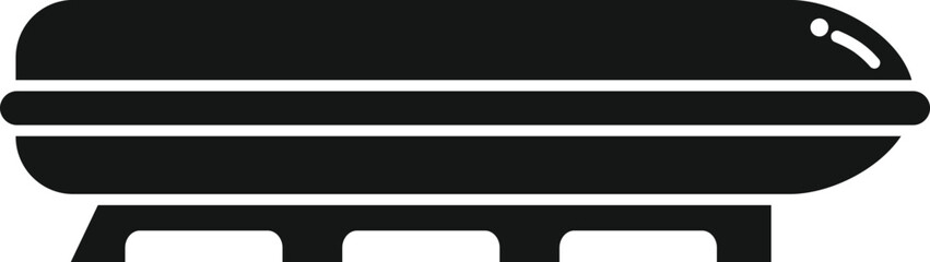 Obraz premium Car box icon simple vector. Roof trunk. Travel cargo