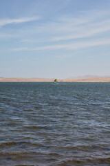 Fototapeta premium Paracas is a city on the west coast of Peru. It is known for its beaches, such as El Chaco, located in the sheltered bay of Paracas. The city is a jumping-off point to the uninhabited Ballestas Island