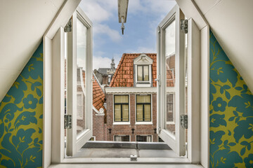 Bright room with open windows