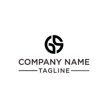 GS creative circle initials logo	