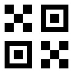 QR code black icon