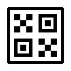 QR code black icon