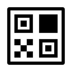 QR code black icon