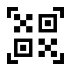 QR code black icon