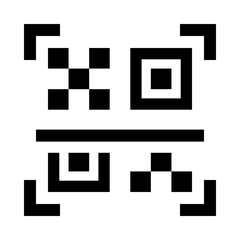 QR code black icon
