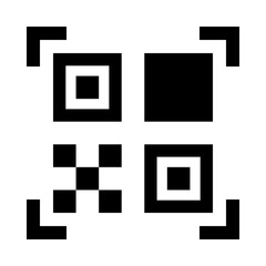 QR code black icon