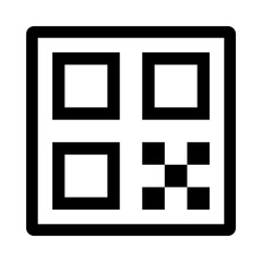 QR code black icon