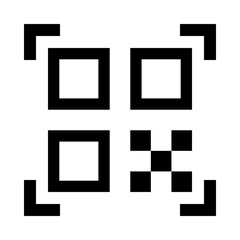 QR code black icon