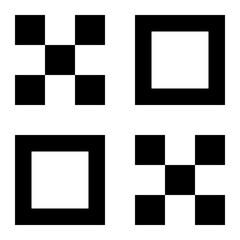 QR code black icon