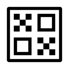 QR code black icon