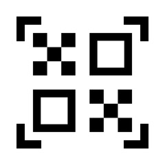 QR code black icon