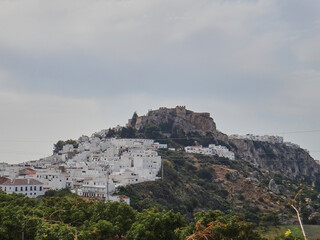 Obraz premium typical andalusian village with white painted houses