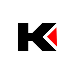 K brand name initial letters icon.