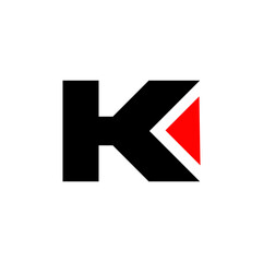 K brand name initial letters icon.