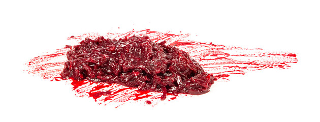 vegetable roast for red Ukrainian borscht on a white background