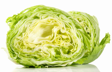 Obraz premium Iceberg Salad - Isolated on white Background