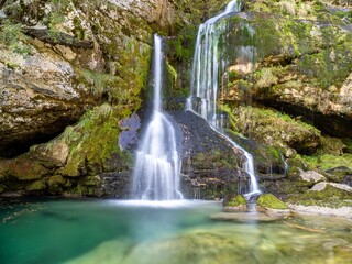 Fototapeta na wymiar Virje waterfalls, Slovenia