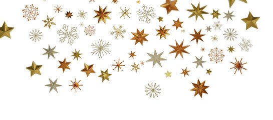 With Realistic Snowflakes Overlay On Light Silver Backdrop. Xmas Holidays