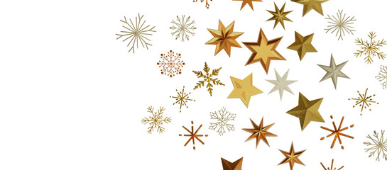 Snowflakes Falling On Snow - Winter Banner