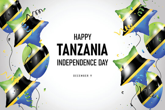 Tanzania Independence Day background. - Powered by Adobe