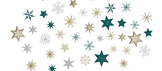 Snowflakes Falling On Snow - Winter Banner