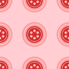 Seamless pattern of large isolated red optic cable symbols. The elements are evenly spaced. Vector illustration on light red background