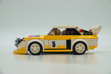 Obraz premium toy car Audi S1 Quadro Lego
