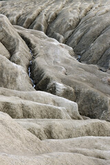 Fototapeta na wymiar Muddy Volcanoes of Paclele Mari, Buzau, Romania, Europe