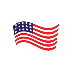 Fototapeta premium USA flag icon