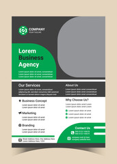 Creative Corporate Business Flyer Template Simple and clean A4 Size with Bleed Vector design