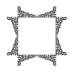 Frame, in the style of an ornament, Vector illustration eps 10, Art.	