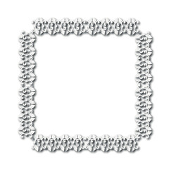 Frame, in the style of an ornament, Vector illustration eps 10, Art.	