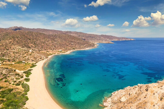 The beach Kalamos in Ios island, Greece