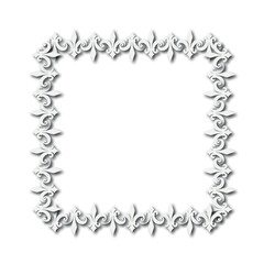 Frame, in the style of an ornament, Vector illustration eps 10, Art.	