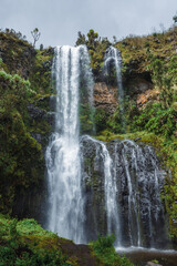 Scenic view of Nithi Waterfall in Chogoria Route, Mount Kenya National Park, Kenya 