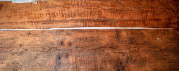 Drewniana ściana ze starych bali, tło do projektów graficznych. - obrazy, fototapety, plakaty