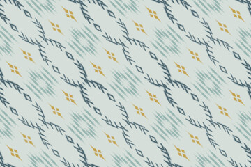 Ikat dots tribal art Seamless Pattern. Ethnic Geometric Ikkat Batik Digital vector textile Design for Prints Fabric saree Mughal brush symbol Swaths texture Kurti Kurtis Kurtas