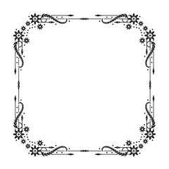 Frame, in the style of an ornament, Vector illustration eps 10, Art.	