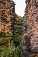 Scenic view of Mau Mau caves in Chogoria Route, Mount  Kenya National Park, Kenya