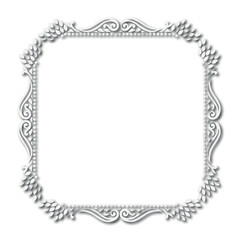 Frame, in the style of an ornament, Vector illustration eps 10, Art.	