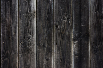 Detailed dark wood backdrop. Black and white wooden planks background