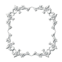 Frame, in the style of an ornament, Vector illustration eps 10, Art.	
