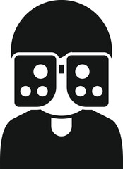 Care vision icon simple vector. Eye test. Medicine eye