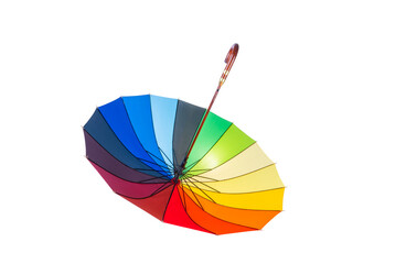colorful umbrella isolated