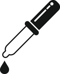 Dropper icon simple vector. Eye test. Medicine creative