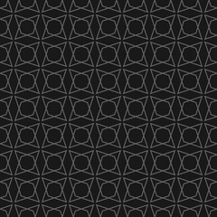 Dark vector seamless pattern, texture or background with black and grey motif. Abstract decoration for website, blog, desktop wallpaper and web design